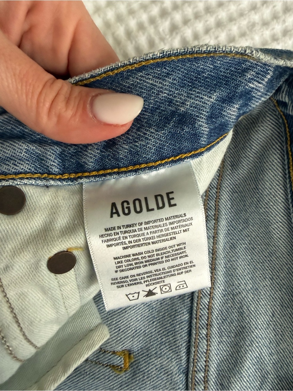 AGOLDE Dee Ultra High Waist Denim Shorts - Picture 9 of 10